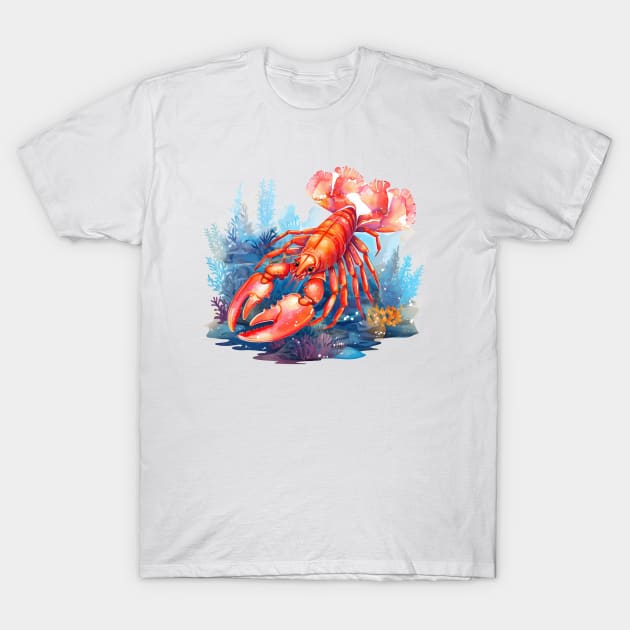 Red Lobster T-Shirt by zooleisurelife